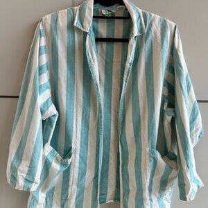 Casual Striped vintage blazer